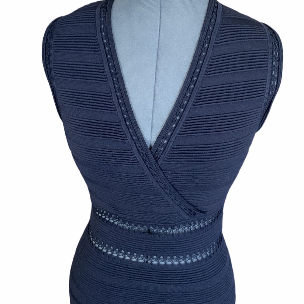 Cupcakes and Cashmere Cutout Navy Dress - Picture 3 of 9